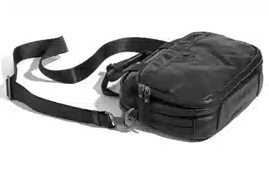 Ace Paul Black Leather Shoulder Bag