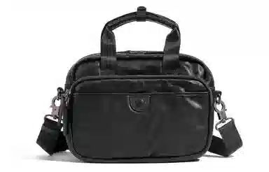 Ace Paul Black Leather Shoulder Bag