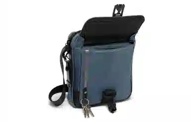 TUMI Junior Nylon Messenger Bag Blue