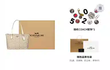 COACH Zip Top Tote 37 Logo Tote