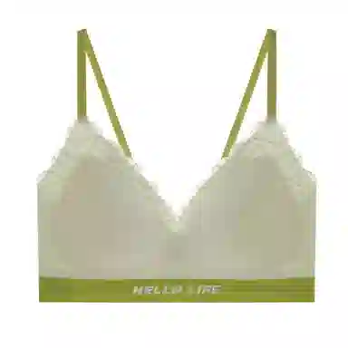 内在密码 小胸聚拢无痕无钢圈海浪纹蕾丝内衣女薄款防下垂舒适文胸