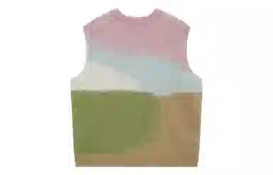 UNVESNO V-Neck Sweater Vest Pink
