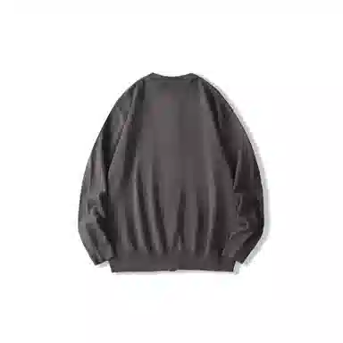 我是大卫 单排扣休闲纯色宽松开衫打底针织衫 男女同款