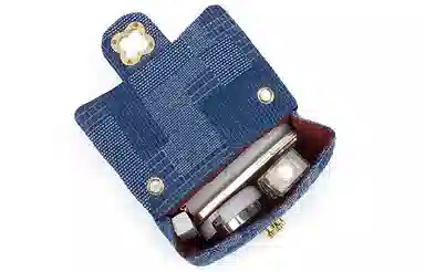 马莎兰缇 新款个性小众设计小金球菱格撞色拼接时尚通勤户外出行大容量 超纤合成革 单肩包斜挎包 常规 女款 牛仔蓝