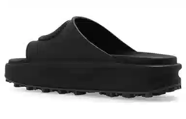 Gucci Rubber Slide Sandals Black