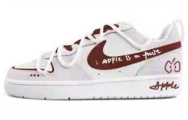 Nike Court Borough Low Red White