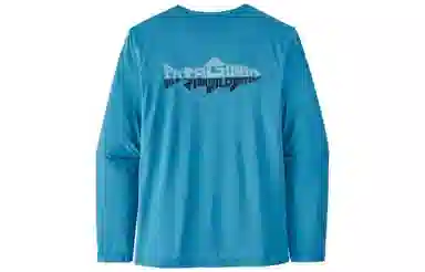 patagonia Men's Long-Sleeved Capilene Cool Daily Fish Graphic Shirt C1T