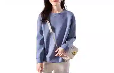 【dme】 圆领套头宽松长袖卫衣 女款