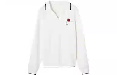 【dme】 休闲纯色翻领长袖卫衣 女款