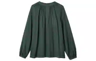 【dme】 立领泡泡袖刺绣长袖衬衫 女款