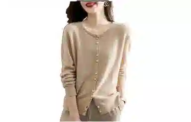 【dme】 圆领休闲简约长袖针织衫 女款