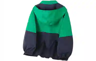 十月妈咪 童装 儿童休闲撞色印花连帽夹克外套 男童