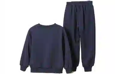 十月妈咪 童装 圆领字母印花长袖上衣长裤休闲运动套装 男童