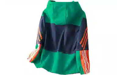 十月妈咪 拼色休闲连帽拉链上衣夹克外套春秋 儿童款