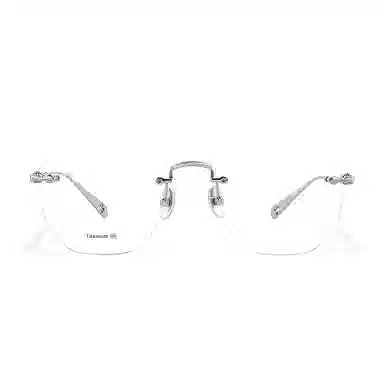 【联系客服可配度数】 佐川 超轻无边框 多边形 平光防蓝光 近视可配有度数 钛板材镜架 不规则/多边形 功能性眼镜 男女同款情侣款