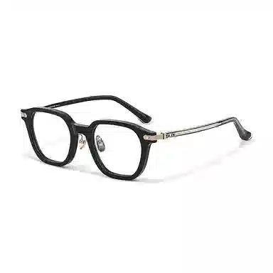 【联系客服可配度数】 佐川 超清纯钛近视眼镜框 潮流个性厚边高度数可配 复古 钛板材镜架 方形 功能性眼镜 男女同款情侣款