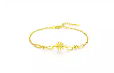 爱恋珠宝 八芒星 气质 个性 黄金 按克计价 手链 女款