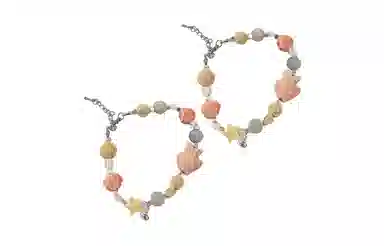 饰伴 小鱼夏日缤纷色彩多巴胺小众可爱手饰 手链 女款