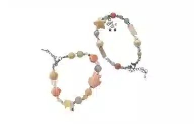 饰伴 小鱼夏日缤纷色彩多巴胺小众可爱手饰 手链 女款