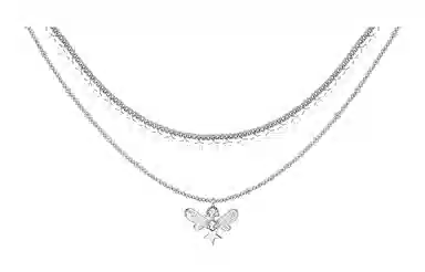 饰伴 小清新闪耀轻奢   高级感  星耀蝴蝶 项链 女款