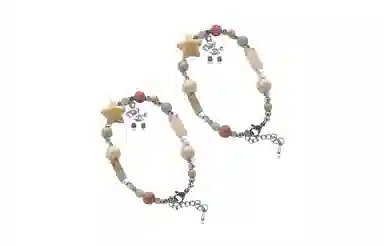 饰伴 小鱼夏日缤纷色彩多巴胺小众可爱手饰 手链 女款