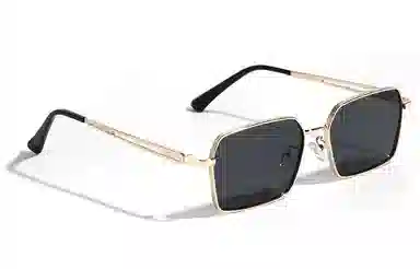 肯默 复古六边形 防紫外线墨镜 全边框遮阳 黄铜 方形 太阳眼镜 男女同款情侣款