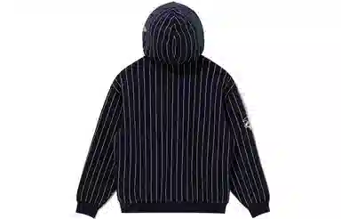 New Era Yankees Striped Hoodie Navy