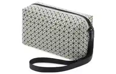 Issey Miyake Saddle Box Bag Light Grey