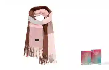 白卷 个性仿羊绒大格子 绒线围巾 男女同款情侣款