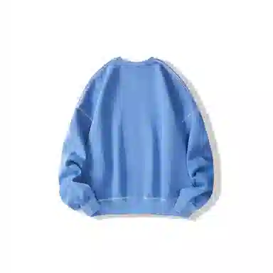 我是大卫 基础款简约韩版不规则圆领打底外套宽松卫衣 男女同款