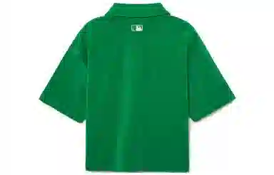 MLB Women Basic Terry Polo T-Shirts New York Yankees LogoPolo