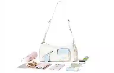 音魅 曲奇吐司斜挎包女时尚气质腋下包小众设计单肩包软 合成革