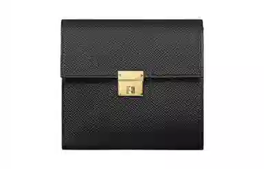 HERMES Clic 12 Epsom Noir