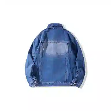 我是大卫 美式复古工装水洗色单排扣口袋设计休闲外套夹克 男女同款