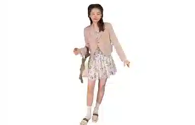 花栗鼠小姐 休闲宽松小个子轻薄短外套西装 女款