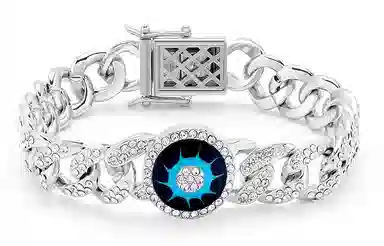Cooraree Devil's Eye Cuban Chain Bracelet