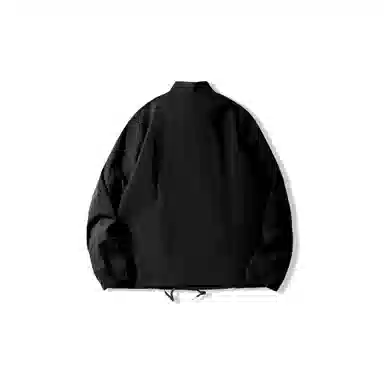 我是大卫 纯色基础工装落肩拉链复古宽松夹克 男女同款