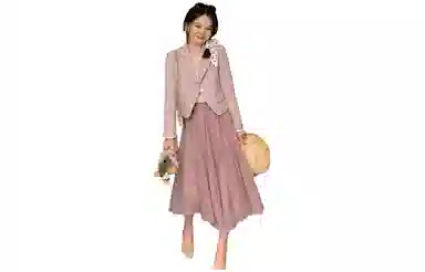 花栗鼠小姐 休闲宽松小个子轻薄短外套西装 女款