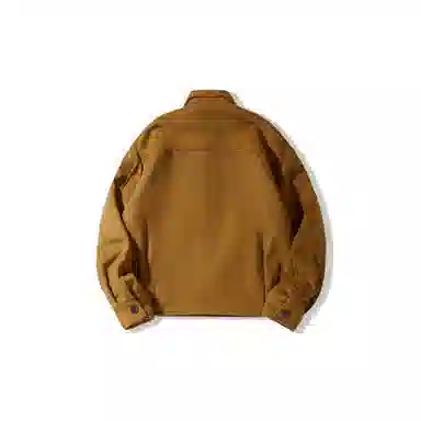 我是大卫 韩系宽松日系毛呢加厚落肩单排扣夹克 男款