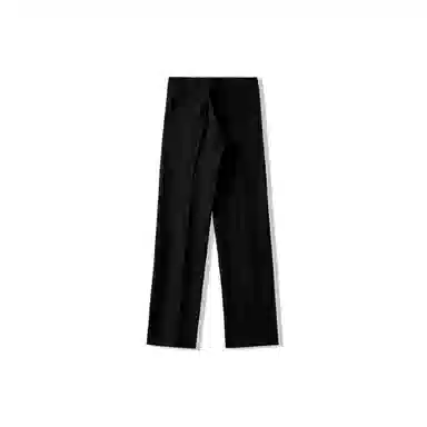 我是大卫 韩版直筒垂感西裤基础款拖地拉链开叉休闲裤 男女同款