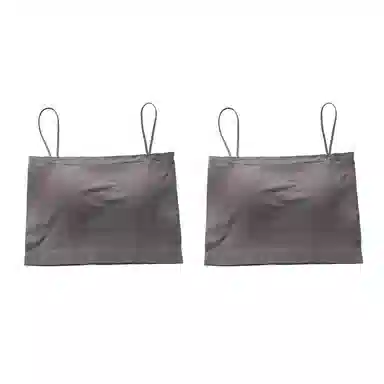 浪莎 一字肩纯色薄款防走光内搭带胸垫裹胸舒适无钢圈上托侧收防下垂美背吊带背心一体无痕文胸 女款