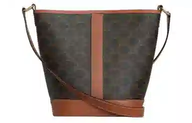Celine Triomphe Bucket Bag Brown