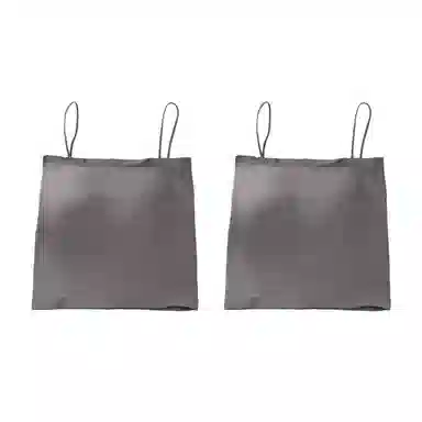 浪莎 一字肩纯色薄款防走光内搭带胸垫裹胸舒适无钢圈上托侧收防下垂美背吊带背心一体无痕文胸 女款