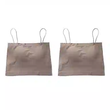 浪莎 一字肩纯色薄款防走光内搭带胸垫裹胸舒适无钢圈上托侧收防下垂美背吊带背心一体无痕文胸 女款