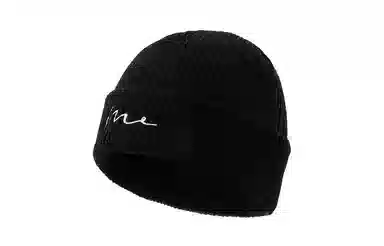 白卷 简约线条护耳 聚酯纤维 绒线帽 男女同款情侣款