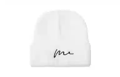 白卷 简约线条护耳 聚酯纤维 绒线帽 男女同款情侣款