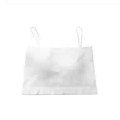 浪莎 一字肩纯色薄款防走光内搭带胸垫裹胸舒适无钢圈上托侧收防下垂美背吊带背心一体无痕文胸 女款