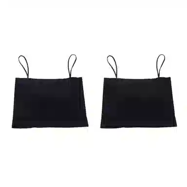 浪莎 一字肩纯色薄款防走光内搭带胸垫裹胸舒适无钢圈上托侧收防下垂美背吊带背心一体无痕文胸 女款