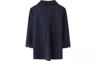 恒源祥 刺绣雪纺七分袖短袖衬衫 女款