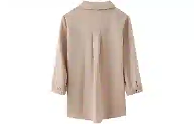 恒源祥 刺绣雪纺七分袖短袖衬衫 女款